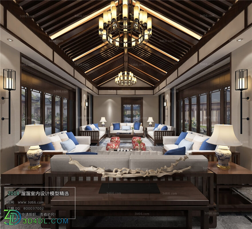 3D66 2018 Chinese Style Room Space C019